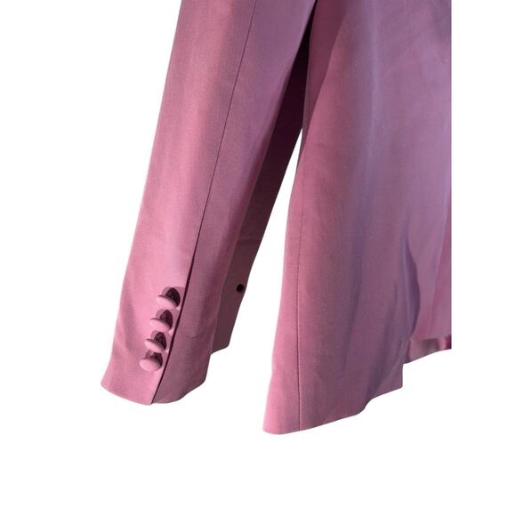 Womens Spring One Button Pink Small Jacket Chic Office Suit Office Blazers Lined - Picture 5 of 8